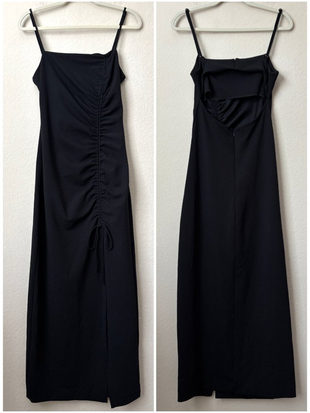 Zara Ruched Side Tie Evening Party LBD Dress Blogger Fav